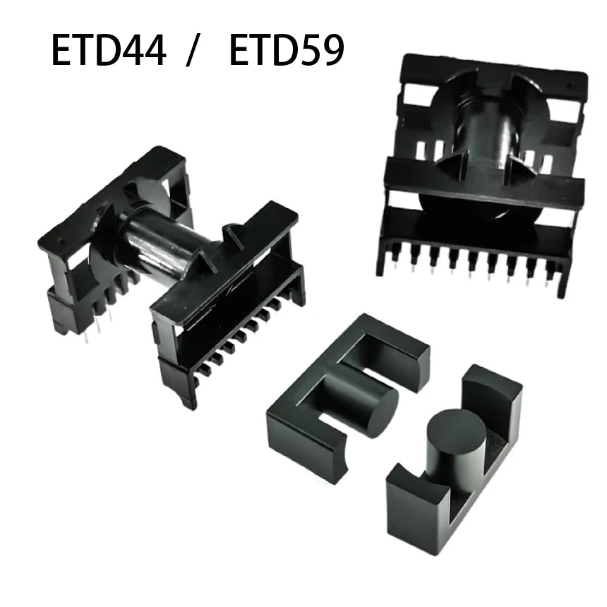 Núcleo Ferrita Suave Alta Potencia ETD44/ETD59 PC40 con Bobina Vertical/Horizontal 18 Pines