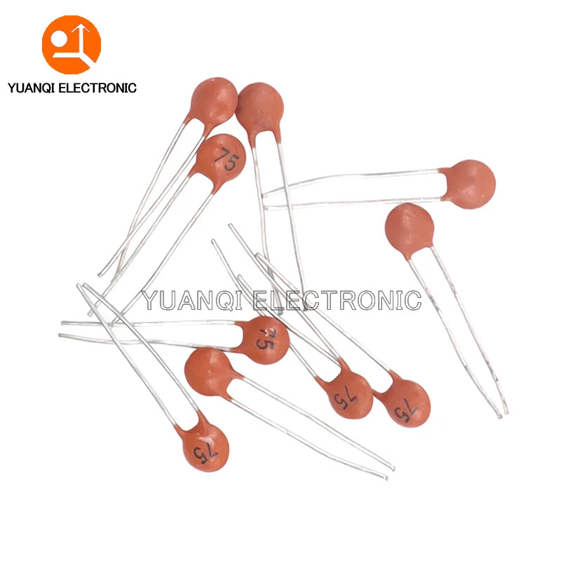 Kit Surtido Capacitor Cerámico (2pF-0.1uF, 50V, 30 Valores x 10 Unidades) DIY - Pack 300 Piezas