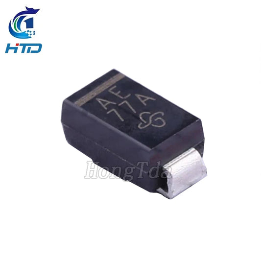 Diodo TVS SMD SMAJ 400W - Varios Voltajes (12A a 24A) SMA/DO-214AC - Lote 100 Piezas