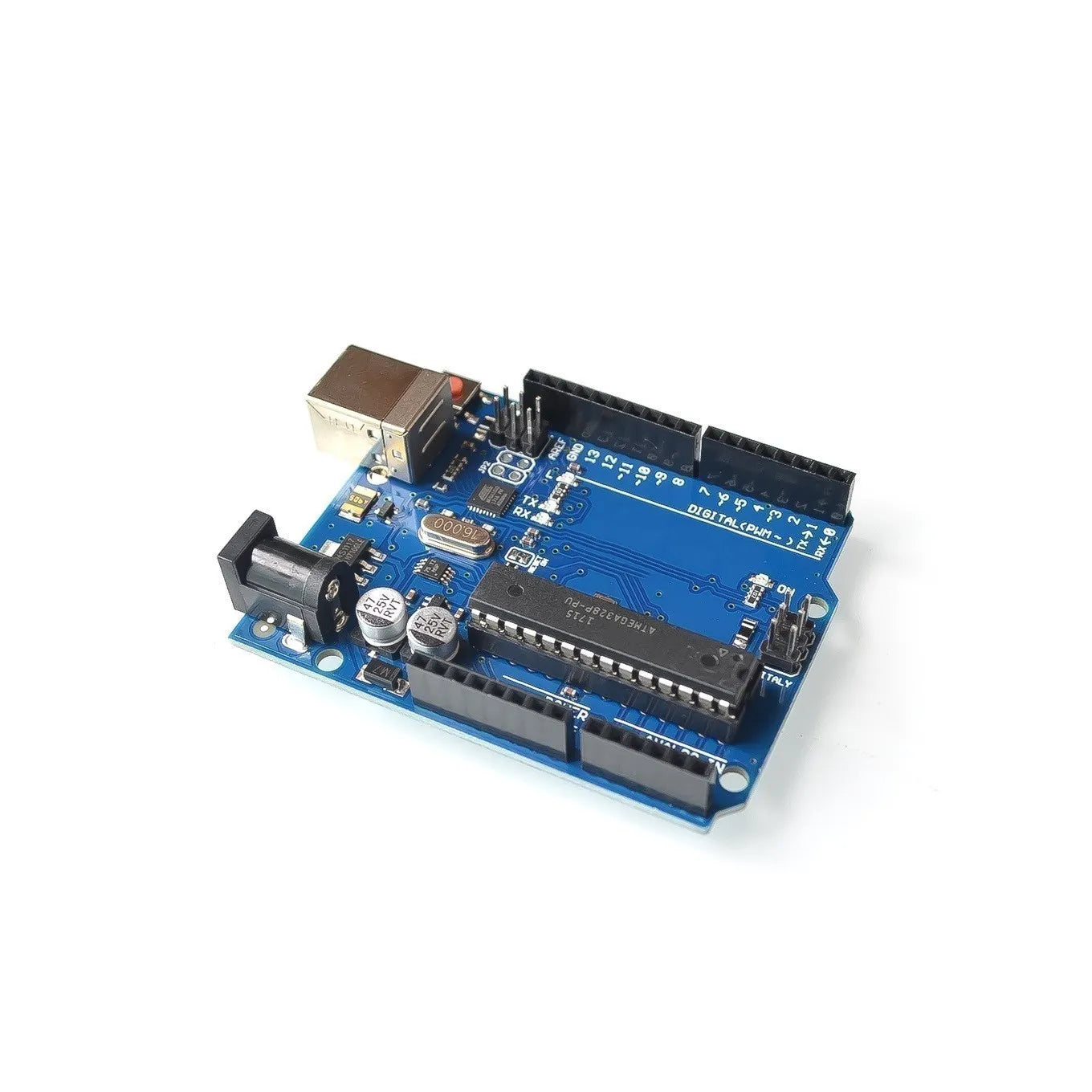 Placa Desarrollo UNO R3 (ATMEGA328P, CH340/ATEGA16U2) compatible Arduino con Cable + Placa Expansión Proto Shield R3
