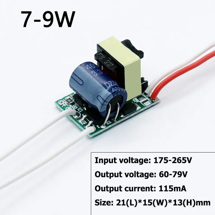 Driver LED No Aislado (3-40W) Fuente AC175-265V Transformador Iluminación SMD Bulbo