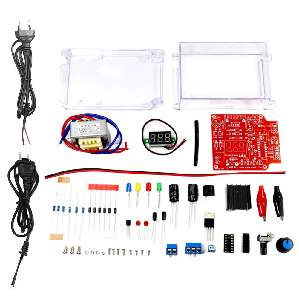 Kit DIY Regulador Voltaje Ajustable LM317 Fuente Alimentación DC