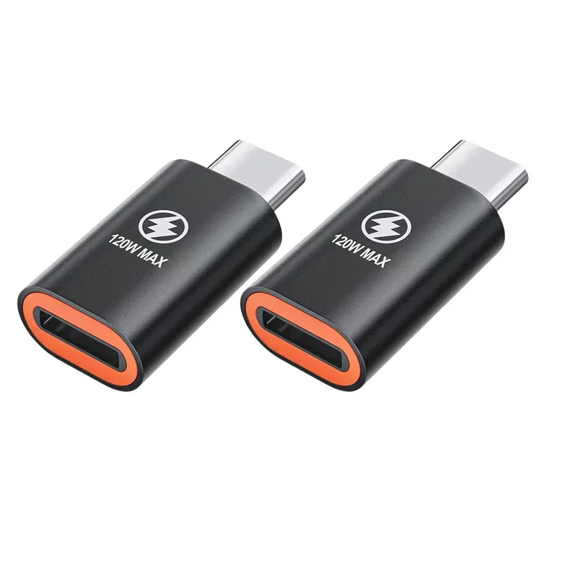 Lote 1-3 Pcs Adaptador Convertidor Carga Rápida PD 120W Lightning Hembra a USB-C Macho para iPhone 15/14/13/iPad/Samsung