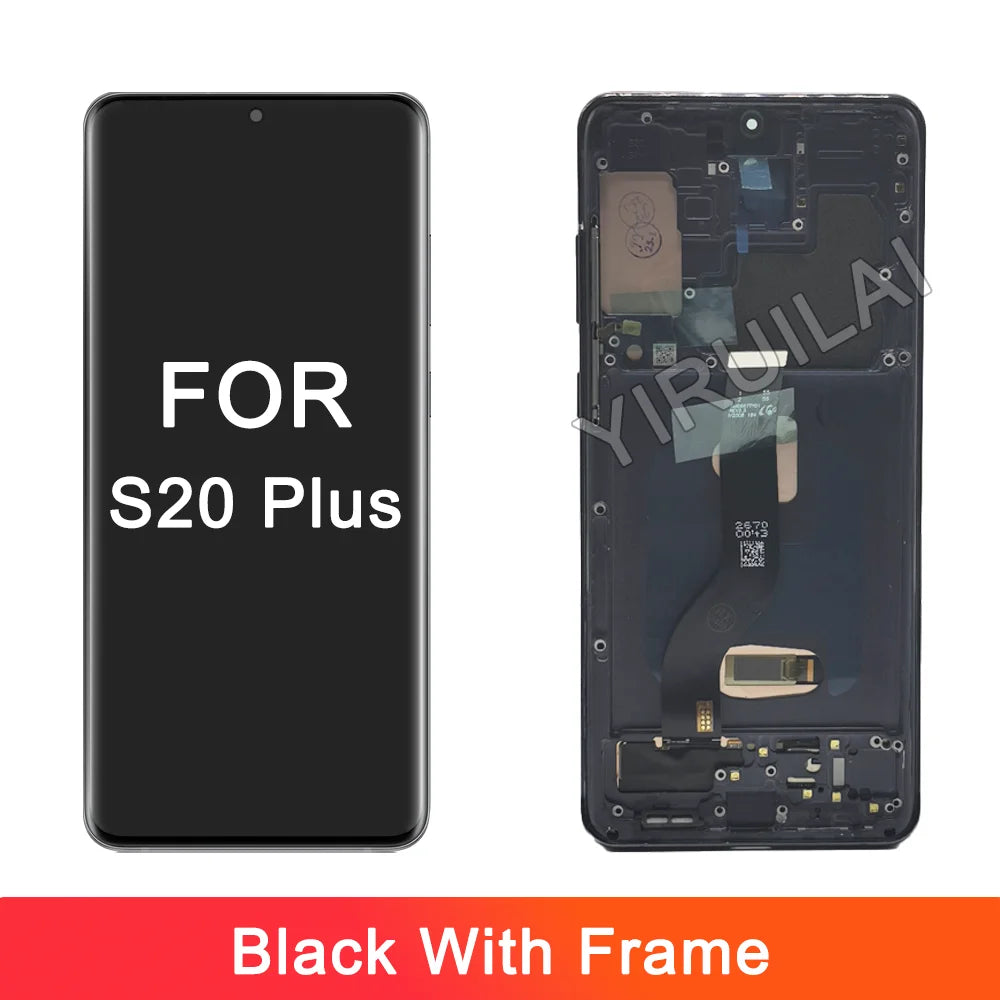 Pantalla LCD OLED para Samsung S20 plus G985 G985F G985F/DS, montaje de digitalizador con pantalla táctil de repuesto