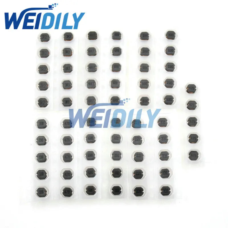 Kit Surtido Inductores Potencia SMD (CD32/CD43/CD54/CD75) - Varios Valores (2.2uH-470uH) - 26/39/50/65 Piezas