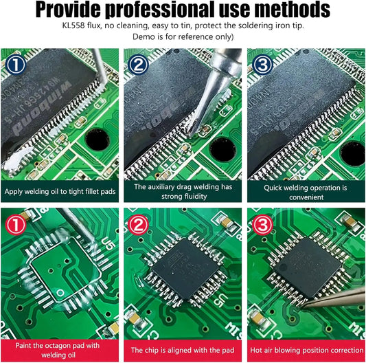 Flux Pasta de Soldar BGA Sin Plomo KELLYSHUN (No-Clean, Rosin) para Reparación Móvil SMD (100g)