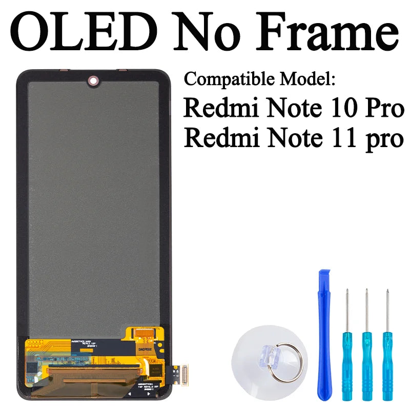 2201116TG M2101K6G Premium Lcd For Xiaomi Redmi Note 10 Pro Display Touch Screen Digitizer Panel Assembly For Redmi Note 11 Pro