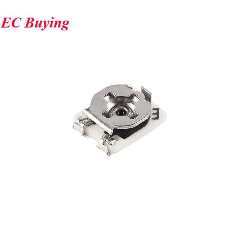 Potenciómetro Trimmer SMD 3x3mm Ajustable (100Ω-1MΩ) - Pack 5-100 Unidades (Valores Surtidos)