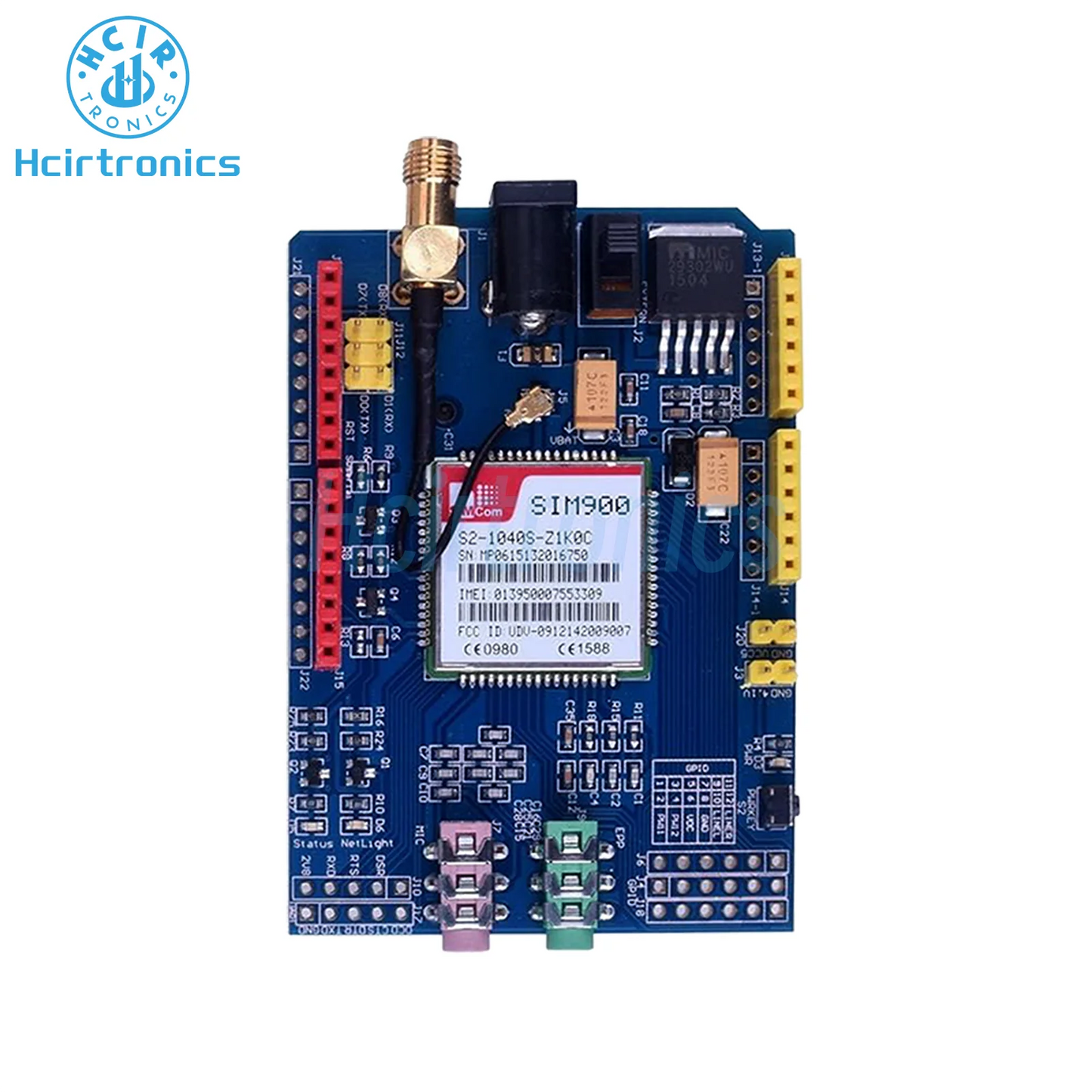 Placa Desarrollo Shield GSM/GPRS SIM900 (Quad-Band) Datos Inalámbricos compatible Arduino