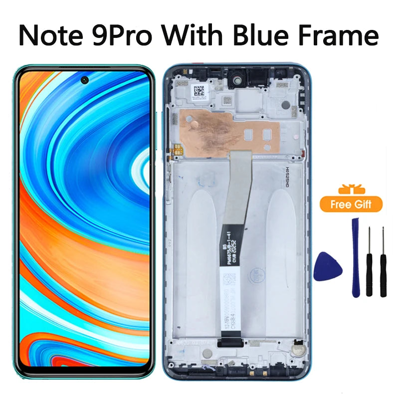6.67"Tested Display For Xiaomi Redmi Note 9S LCD Display Touch Screen Digitizer For Redmi Note 9 Pro LCD Display Replacement