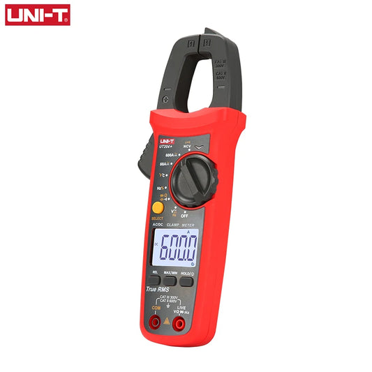 Pinza Amperimétrica Digital UNI-T UT204+ / UT202A+ (600A AC) - Tester Eléctrico Profesional True RMS, NCV, Auto Rango