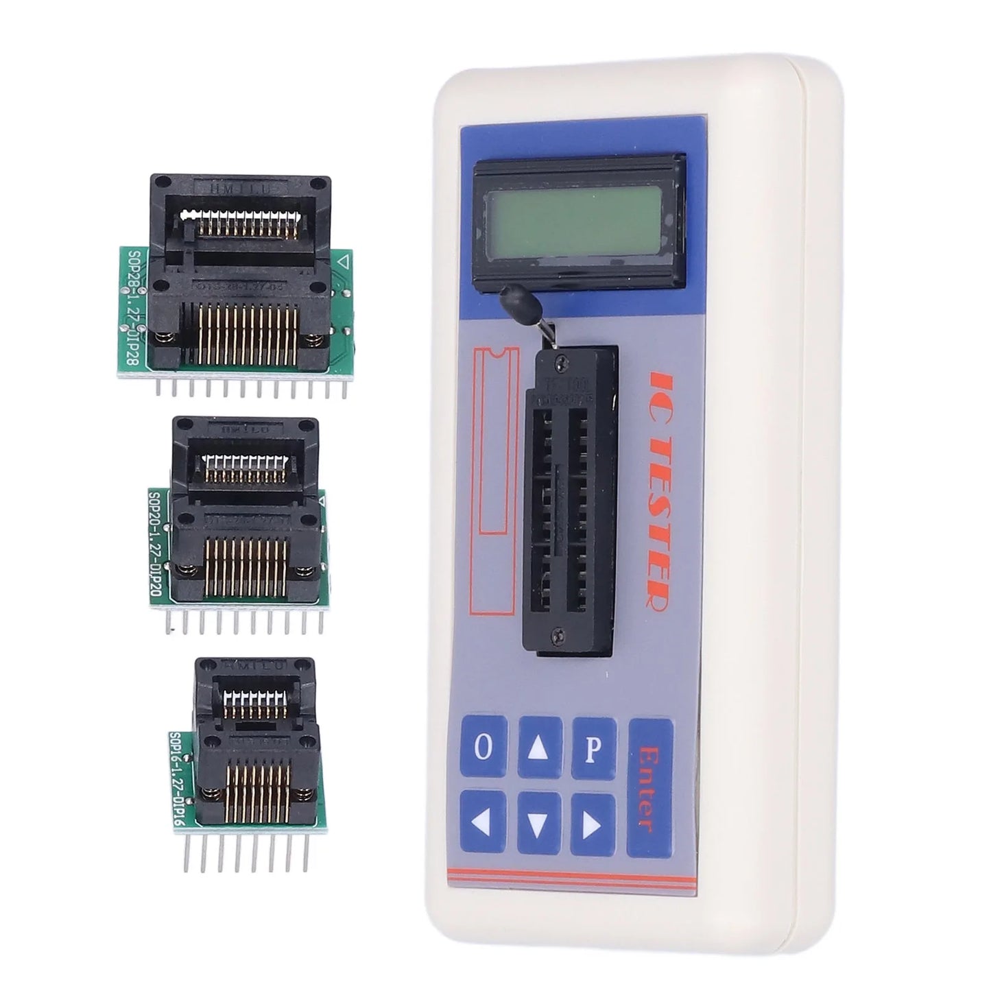 Tester Circuitos Integrados (IC) TSH-06F - Medidor Transistores (Modos 5V/3.3V/Auto)
