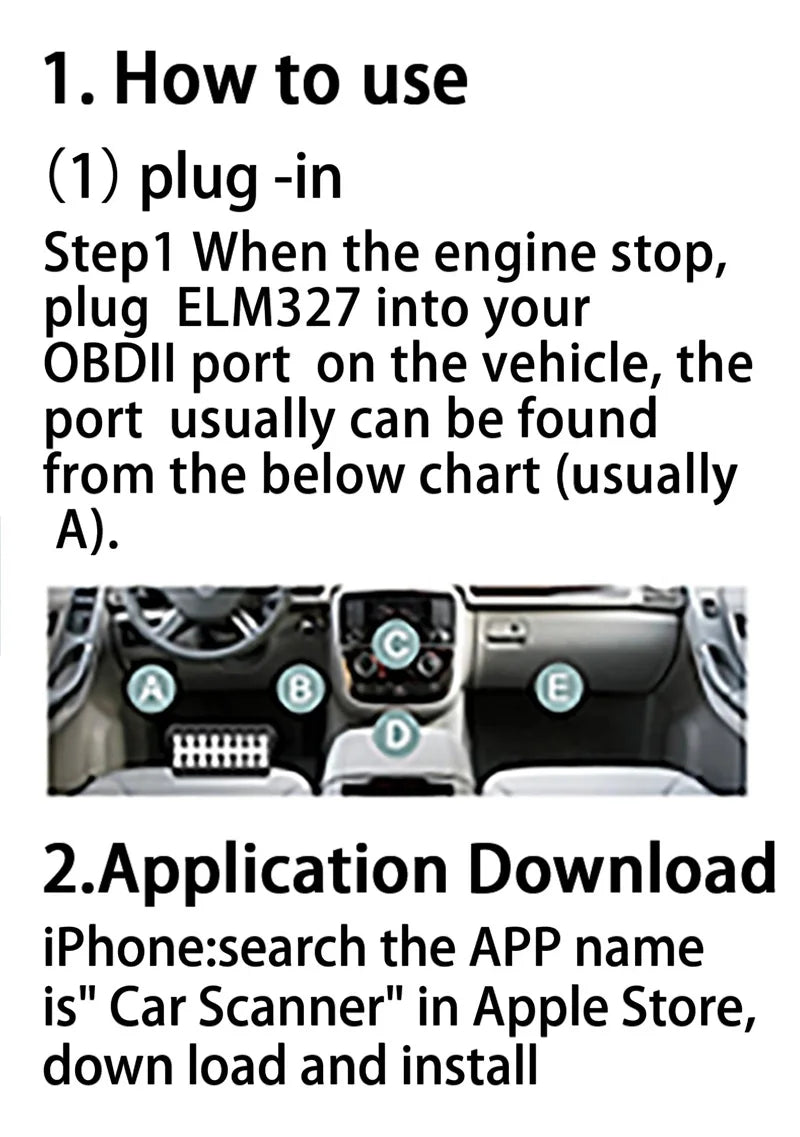 Scanner Diagnóstico Auto ELM327 V2.1 OBD2 Bluetooth Lector Códigos Detector Fallos Automotriz para Android/iOS