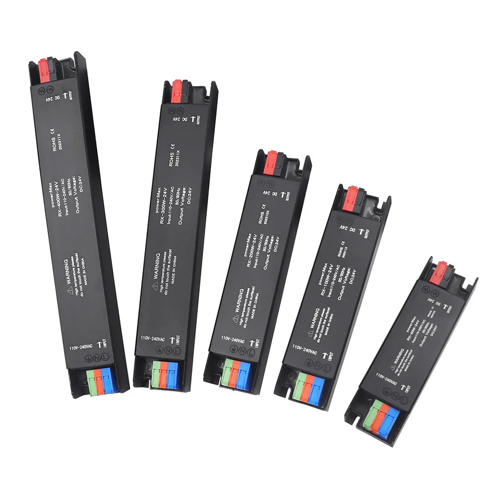 Transformador Fuente Alimentación Ultra Delgado 110V/220V a 12V/24V (60W-400W) Driver LED/CCTV