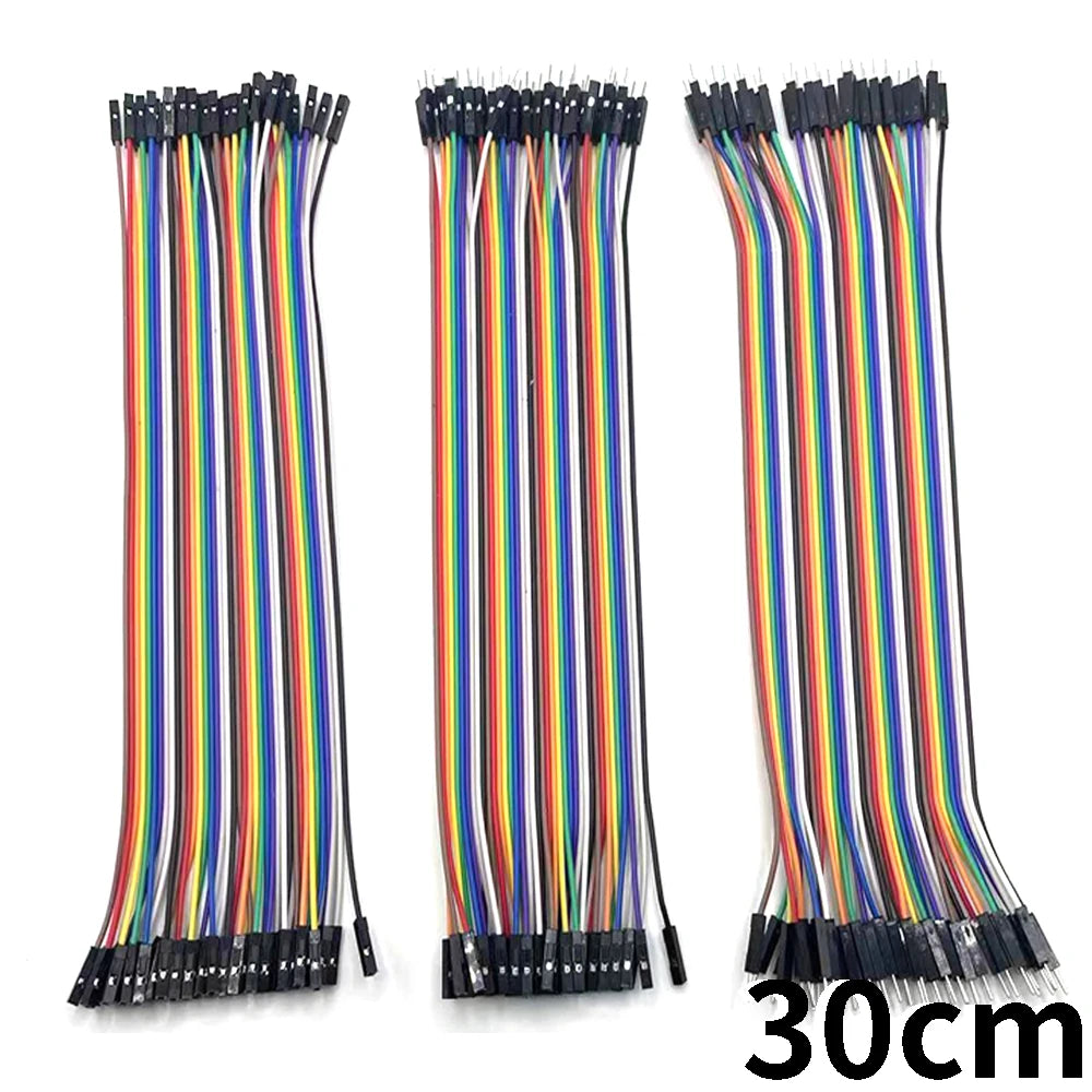 Cable Jumper Dupont (40-120 Unidades) Macho-Macho / Hembra-Hembra / Macho-Hembra para Arduino DIY Kit