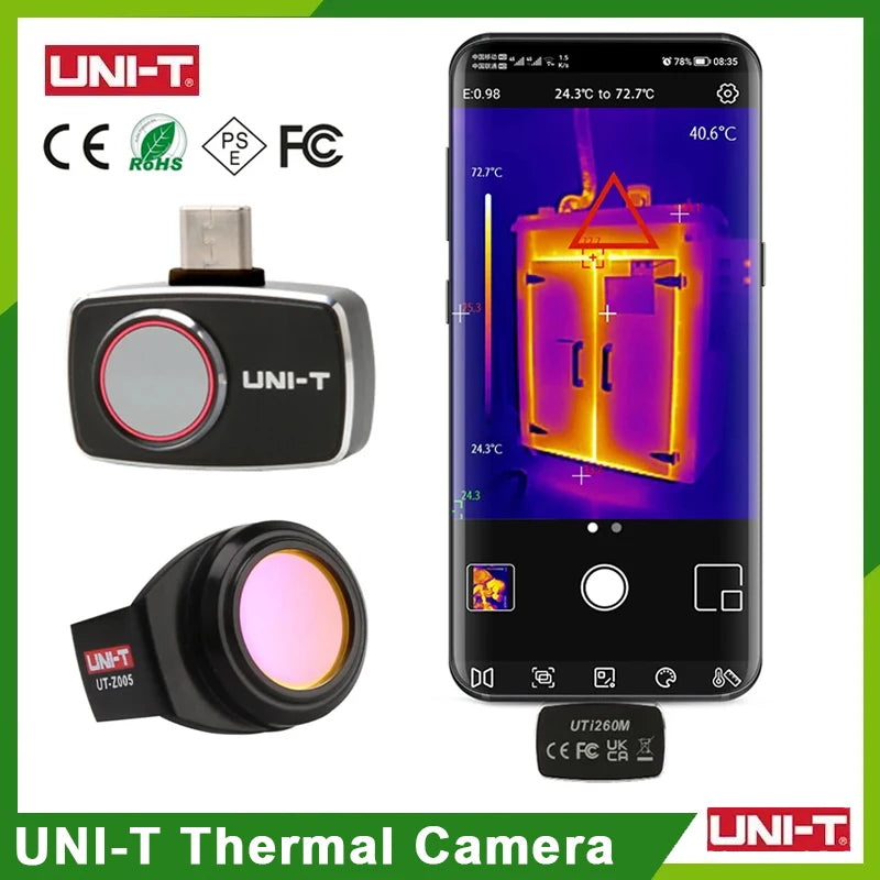 Termógrafo UNI-T UTi260M para Smartphone (Tipo C) - Cámara Térmica Infrarroja Tuberías/Circuitos PCB (No iPhone)