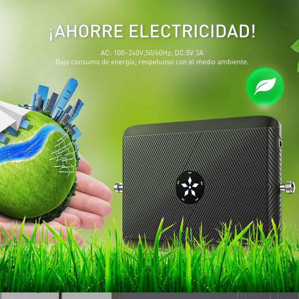 Kit Amplificador Señal Celular GoBoost 2G/3G/4G LTE GSM 700/850/1700/1900/2600 MHz (Chile)