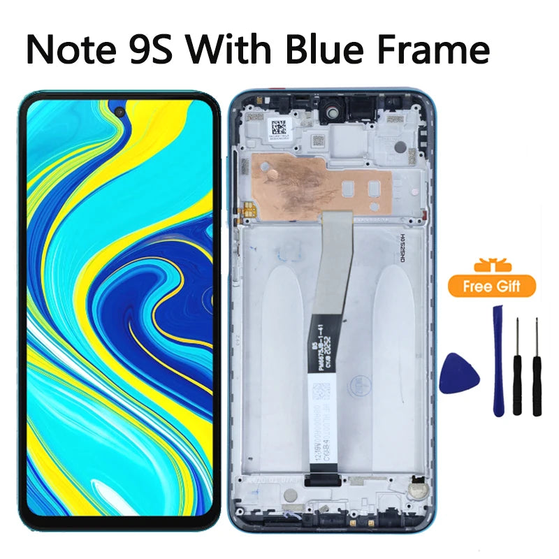 6.67"Tested Display For Xiaomi Redmi Note 9S LCD Display Touch Screen Digitizer For Redmi Note 9 Pro LCD Display Replacement