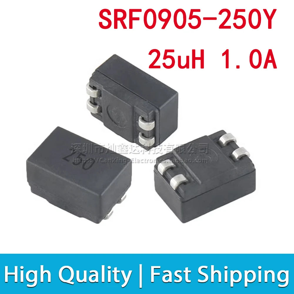 Choque Modo Común Moldeado SMD 0905 - Varios Valores (10uH a 2mH) - Lote 5 Piezas