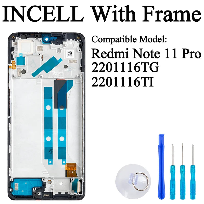 2201116TG M2101K6G Premium Lcd For Xiaomi Redmi Note 10 Pro Display Touch Screen Digitizer Panel Assembly For Redmi Note 11 Pro