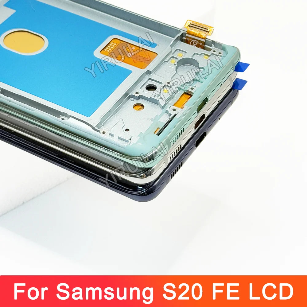 Pantalla LCD OLED 6,43 para Samsung Galaxy S20 FE G780 S20FE 5G G781, montaje de digitalizador con pantalla táctil de repuesto