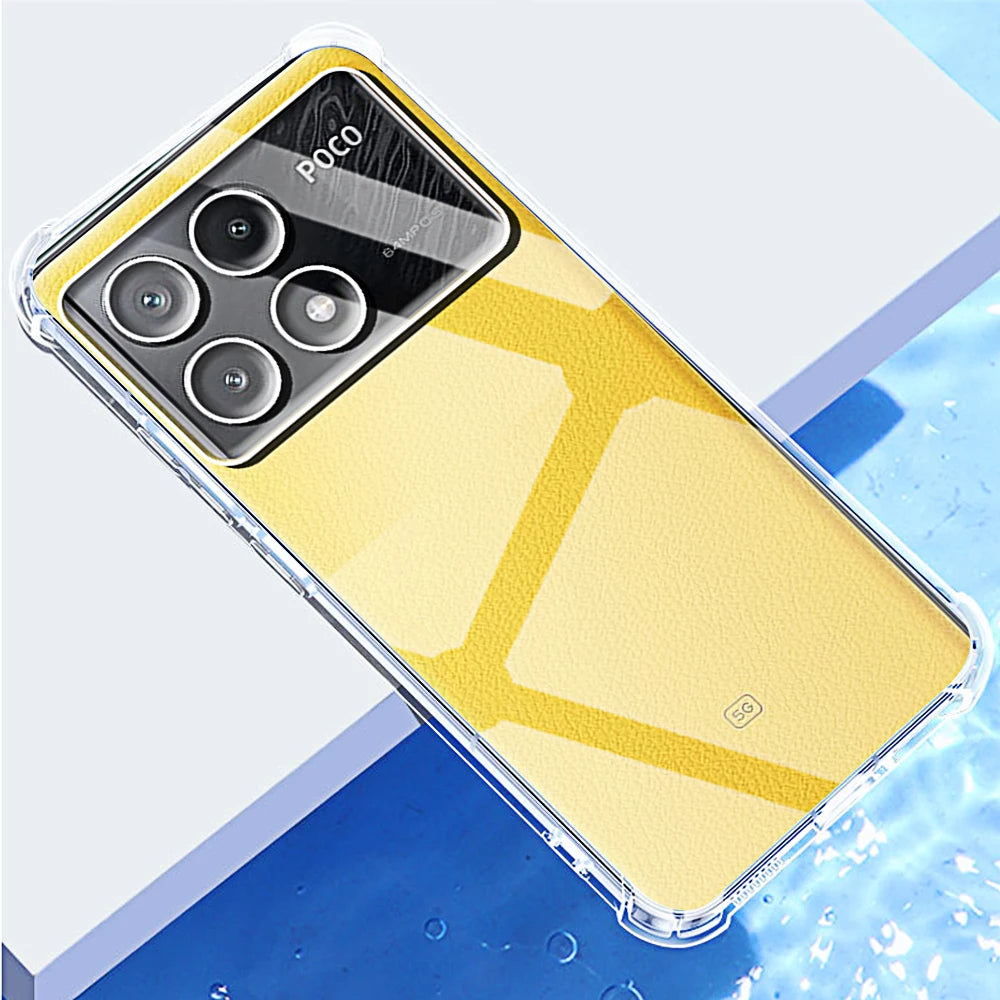 Funda Carcasa TPU Silicona Suave Transparente Anti-Golpes para Xiaomi Poco X3 Pro NFC / X4 / X5 / X6 / X6 Pro 5G