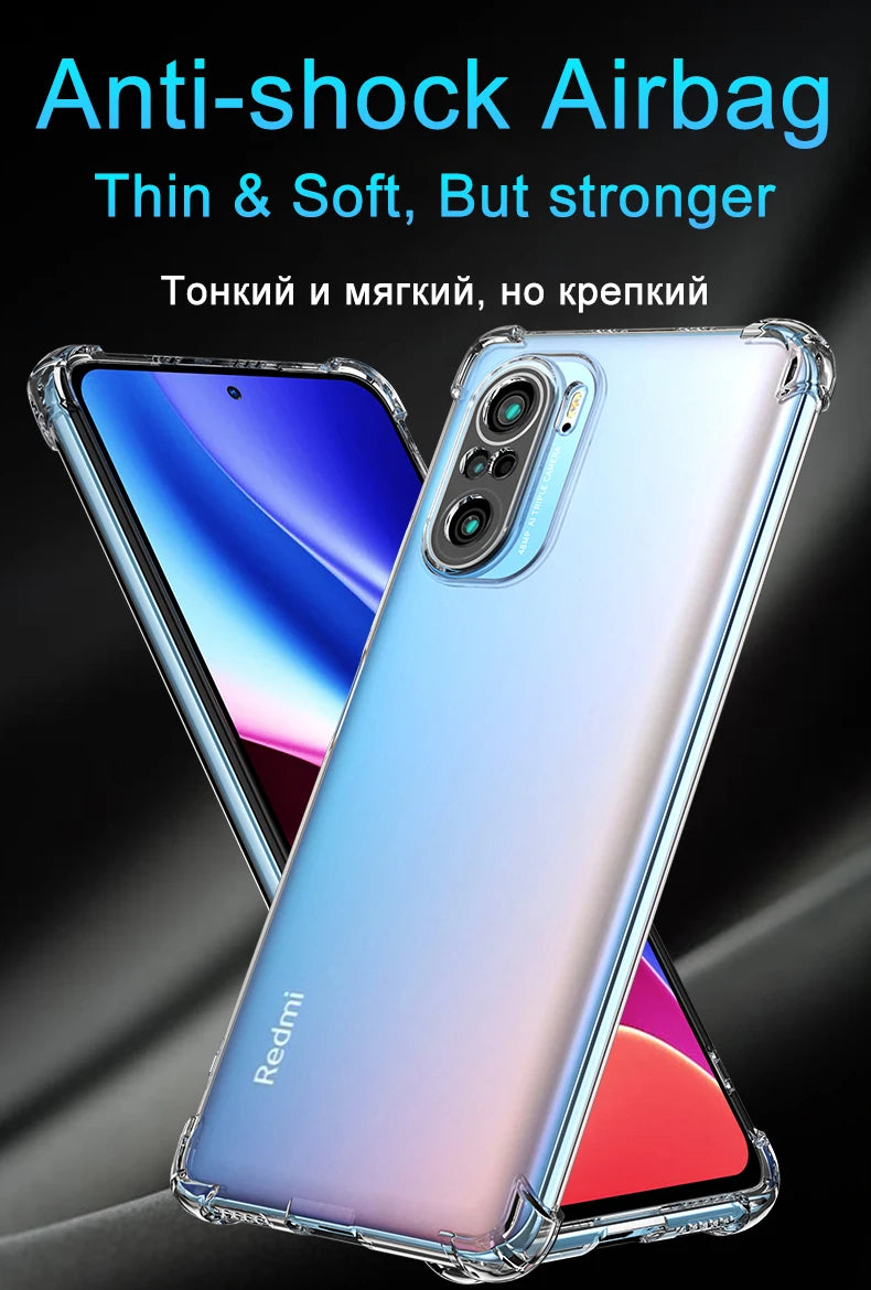 Funda Carcasa Silicona Transparente Anti-Golpes (Airbag) para Xiaomi Redmi Note 7-10S / 7A-9C / Poco F3/X3 Pro NFC