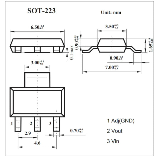 Lote 5 Pcs Transistor Darlington BSP52 (NPN) / BSP62 (PNP) SMD SOT-223