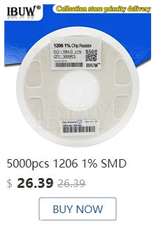 Capacitor Cerámico Multicapa Chip SMD 0805 (0.5pF-22uF) - Pack 100 Unidades (Valores Surtidos)
