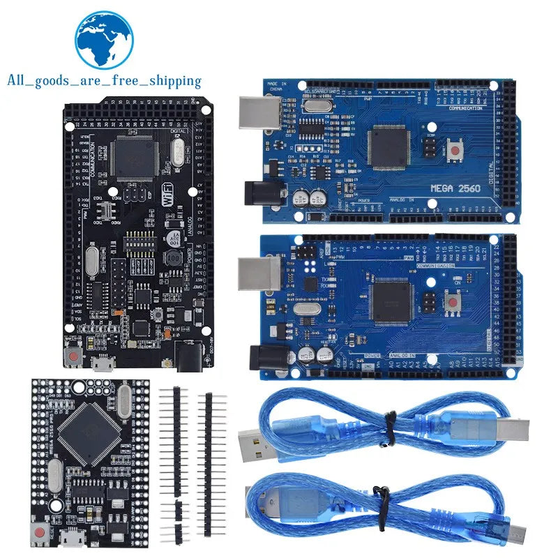 Placa Desarrollo TZT Mega2560 (ATMEGA16U2 / Pro Mini / WiFi R3 ATmega2560 CH340G) compatible Arduino Mega R3 / ESP8266