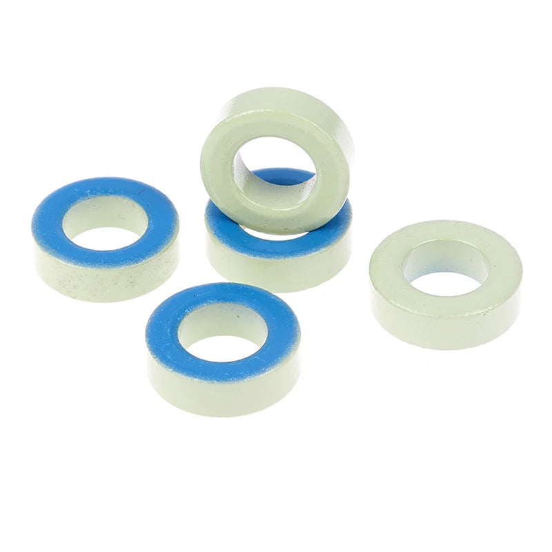 Núcleo Ferrita Toroide T94-52 (Azul/Verde) 24x14x8mm para Inductores - Lote 5 Piezas