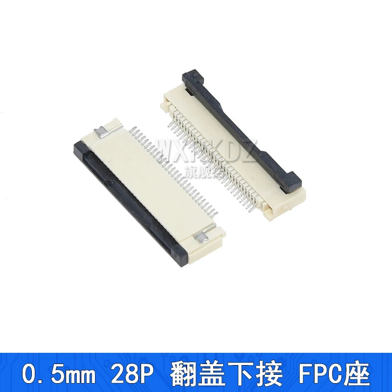 10PCS FFC FPC Connector Flat Cable Socket 0.5MM Adapter 4/5/6/7/8/9/10/12/14/16/18-40P 45/50/54/60/64Pin Down Flip Type Plug Kit