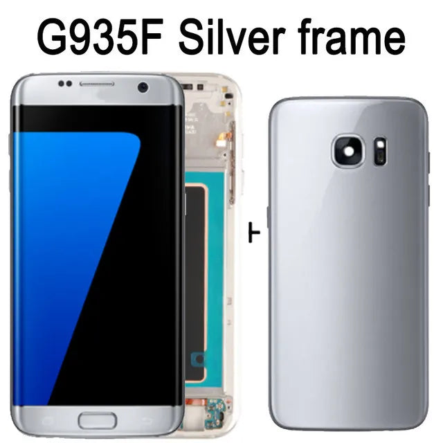 Pantalla AMOLED 5.5" con Digitalizador Táctil para Samsung Galaxy S7 Edge (G935/G935F) (Con Sombra Quemada, Probada) + Tapa Trasera