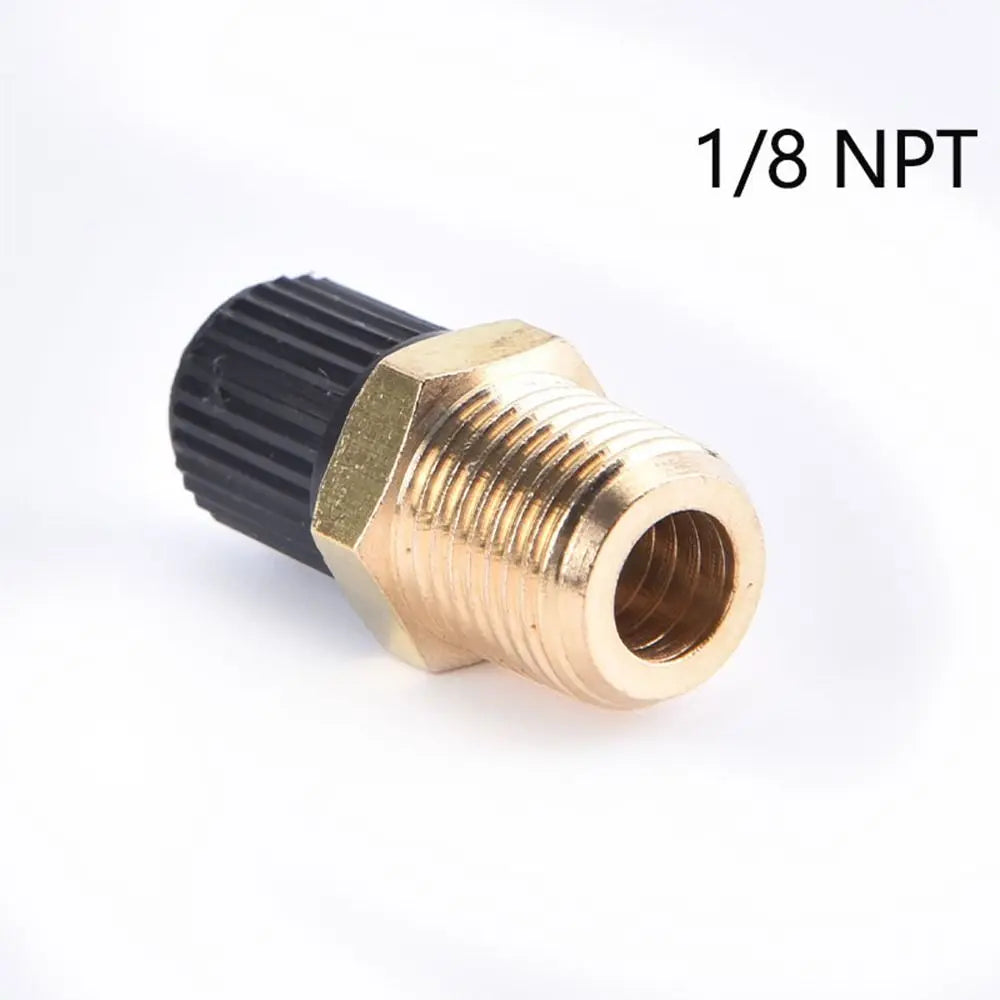 Válvula Llenado Tanque Compresor Aire Latón Anti-Corrosión Schrader (Rosca 1/4 NPT / 1/8 NPT / M10) Núcleo Válvula Neumático Auto
