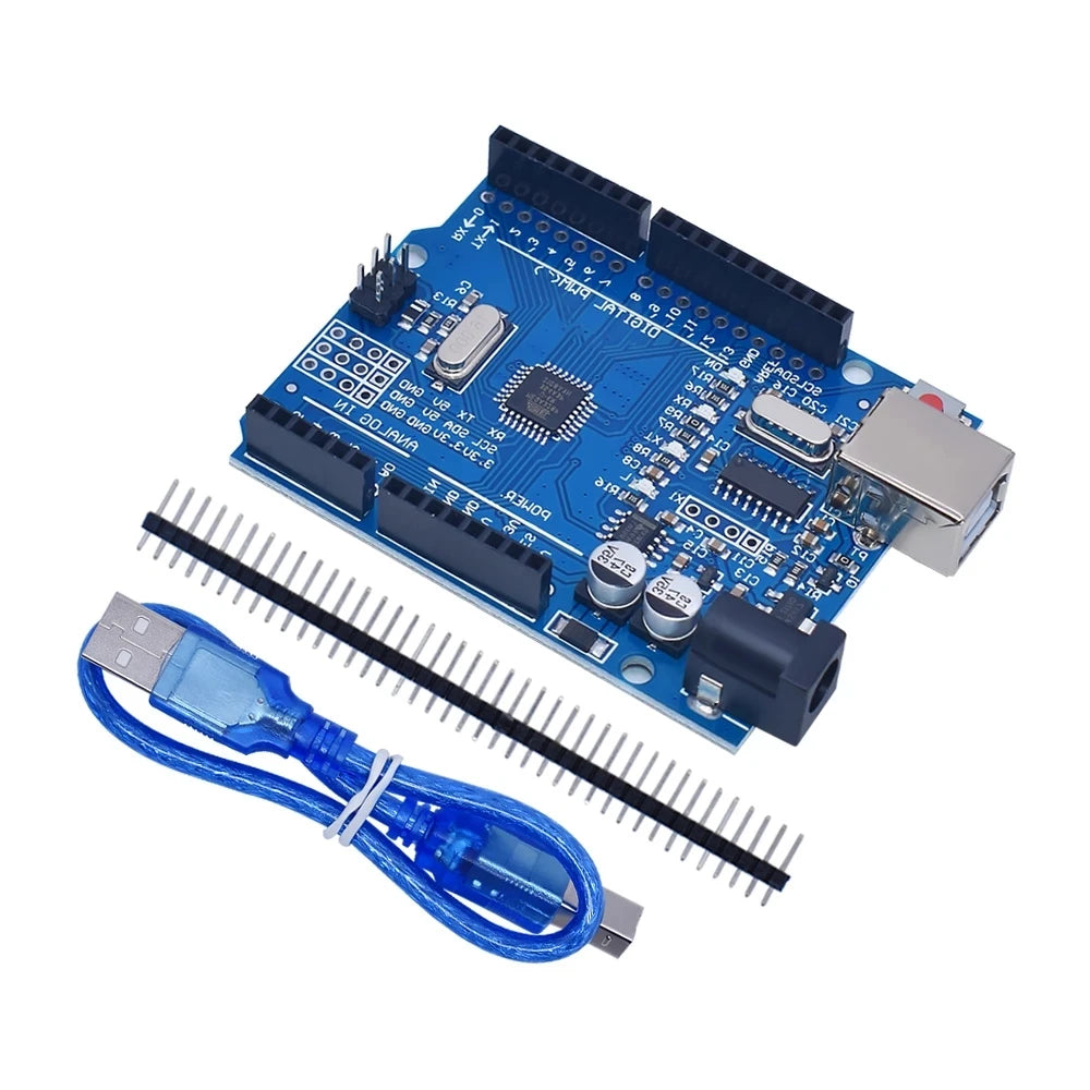 Kit Inicio para Arduino UNO R3 (Mini Protoboard, LED, Cables Jumper, Botón) para Educación Escolar/Laboratorio DIY