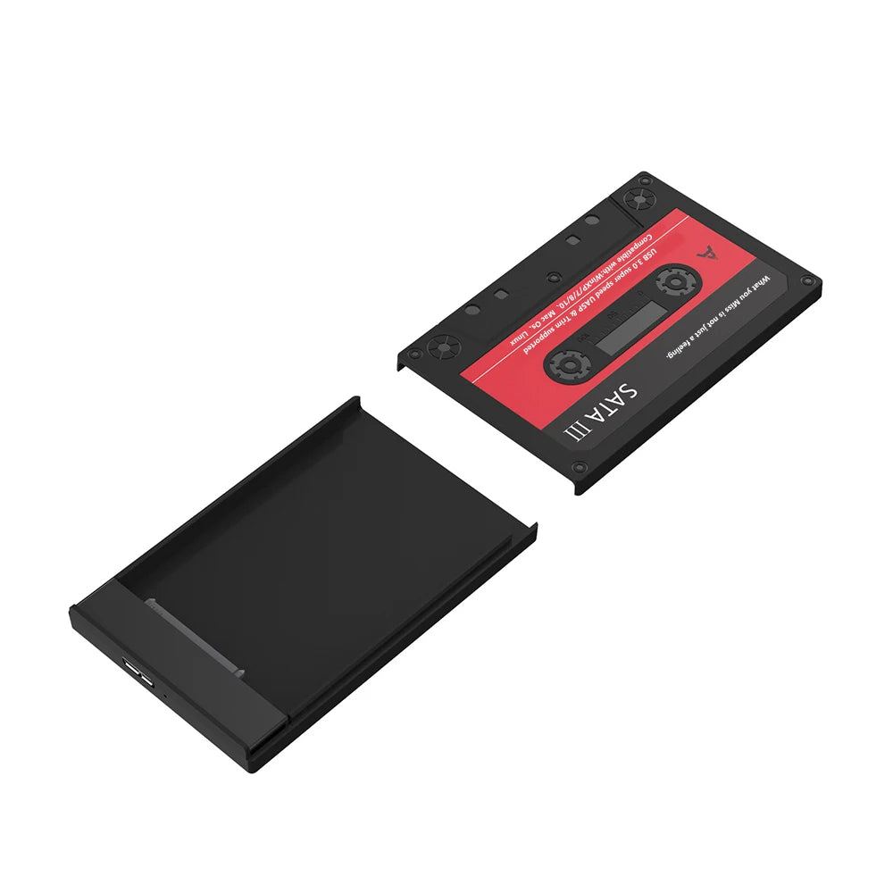 Carcasa Externa UTHAI T46 USB 3.0 SATA (5Gbps, UASP) para Disco Duro HDD/SSD 2.5" Cinta para PC/Notebook