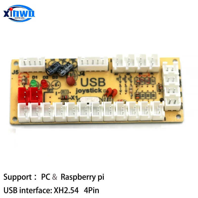Placa Encoder USB Zero Delay para Joystick Controladora Juego Lucha compatible Raspberry Pi/PC/PS3/Switch/Android (DIY Arcade Neo Geo)