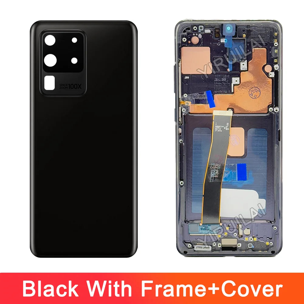 Pantalla Super AMOLED S20 Ultra para pantalla Samsung Galaxy S20 Ultra 5G pantalla Lcd pantalla táctil Digital con marco DIY