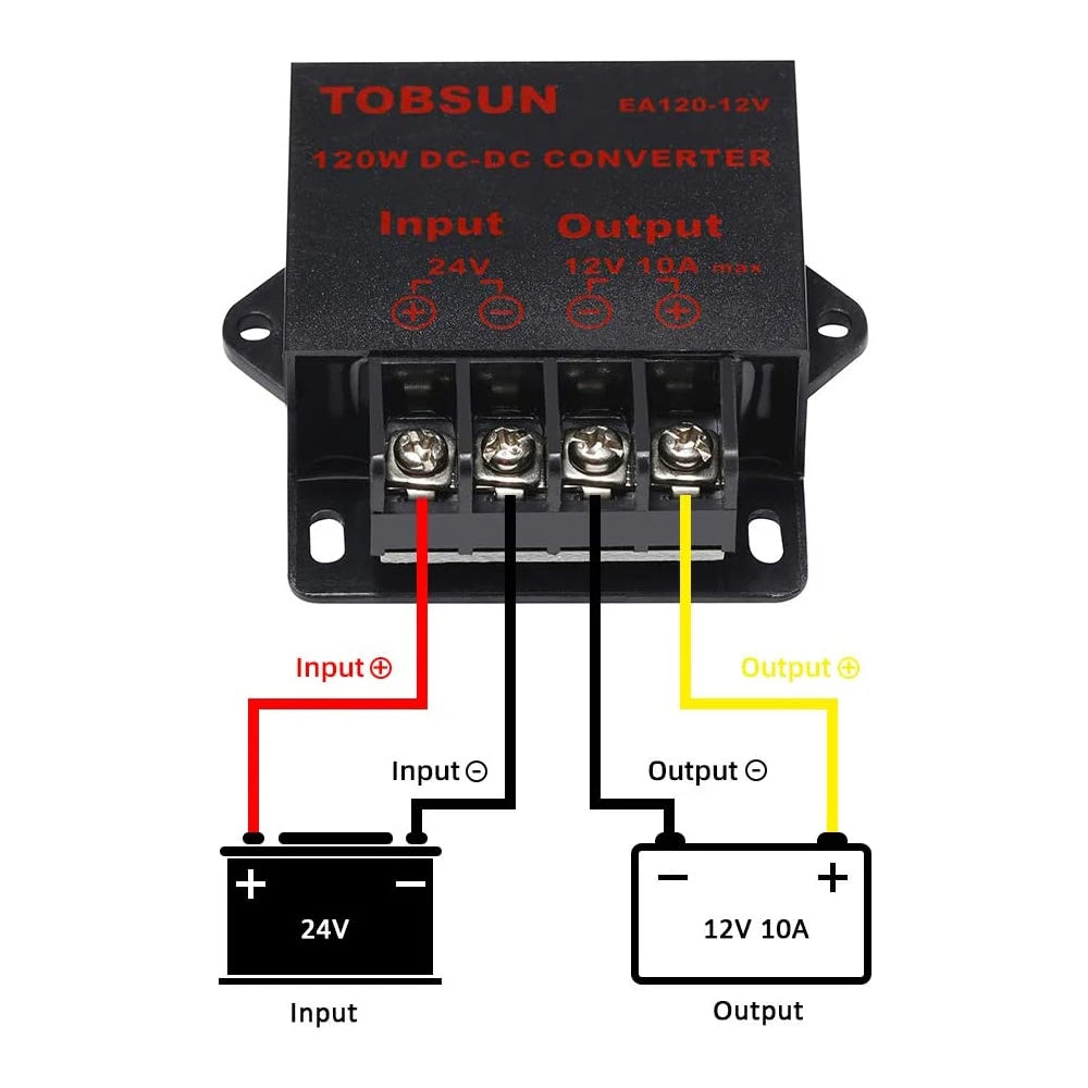 Convertidor Buck DC-DC 24V a 12V 5A/10A Step-Down Estabilizador Reductor Voltaje Mini