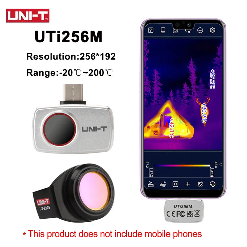 Termógrafo UNI-T UTi260M para Smartphone (Tipo C) - Cámara Térmica Infrarroja Tuberías/Circuitos PCB (No iPhone)