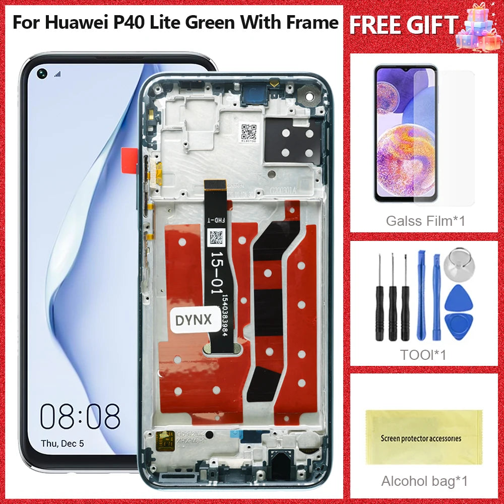 LCD For Huawei P40 Lite JNY-LX1 LCD 10 Touch Screen Replacement For Nova 7i JNY-LX2 P 40 Lite LCD Screen Nova 6 SE Display