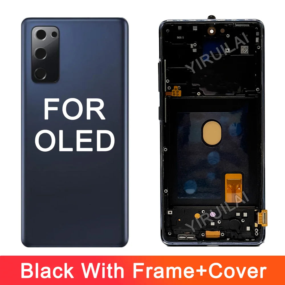Pantalla LCD OLED 6,43 para Samsung Galaxy S20 FE G780 S20FE 5G G781, montaje de digitalizador con pantalla táctil de repuesto