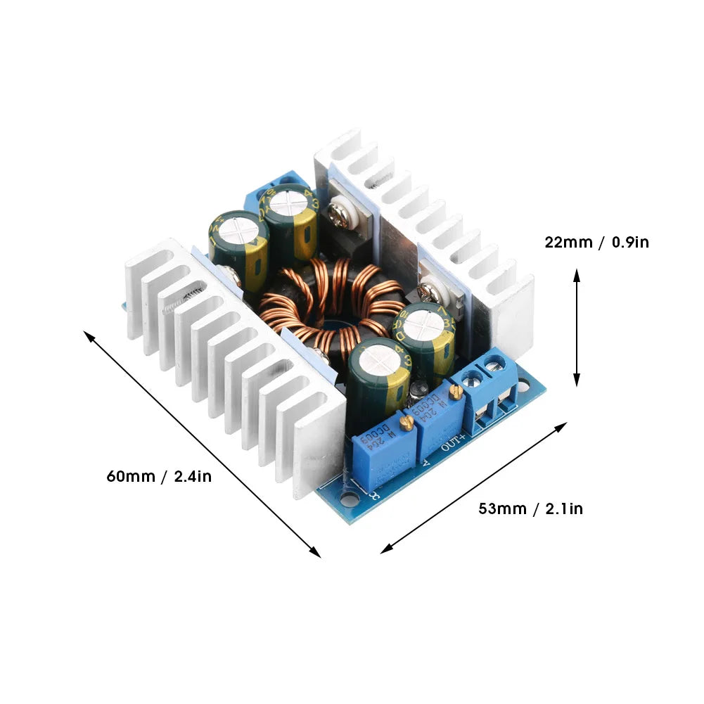 Módulo Convertidor Automático Step-Up/Down DC 5-30V a 1.25-30V Regulador Voltaje Boost/Buck