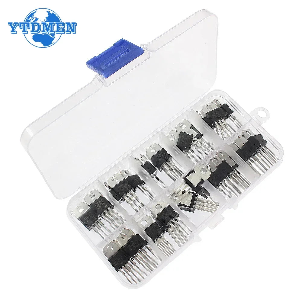 Kit Regulador Voltaje IC TO-220 (LM317T, L7805CV-L7824CV) (5-50 Unidades)