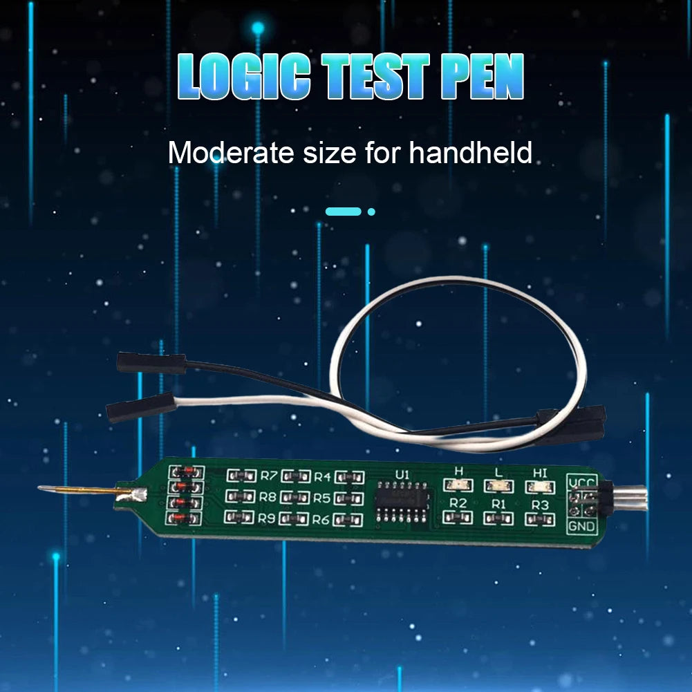 Pluma Tester Lógica Digital 5V/3.3V Debugger Circuito Placa Aprendizaje con Línea Herramienta Producción Electrónica