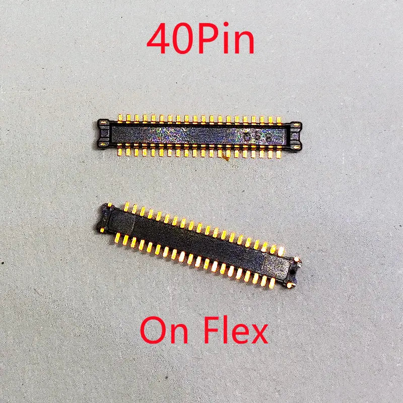 10pcs 40Pin LCD Display Screen Flex FPC Connector On Board For Motorola Moto G8Plus XT2019 G8 Play G9 Plus XT2087 XT2015