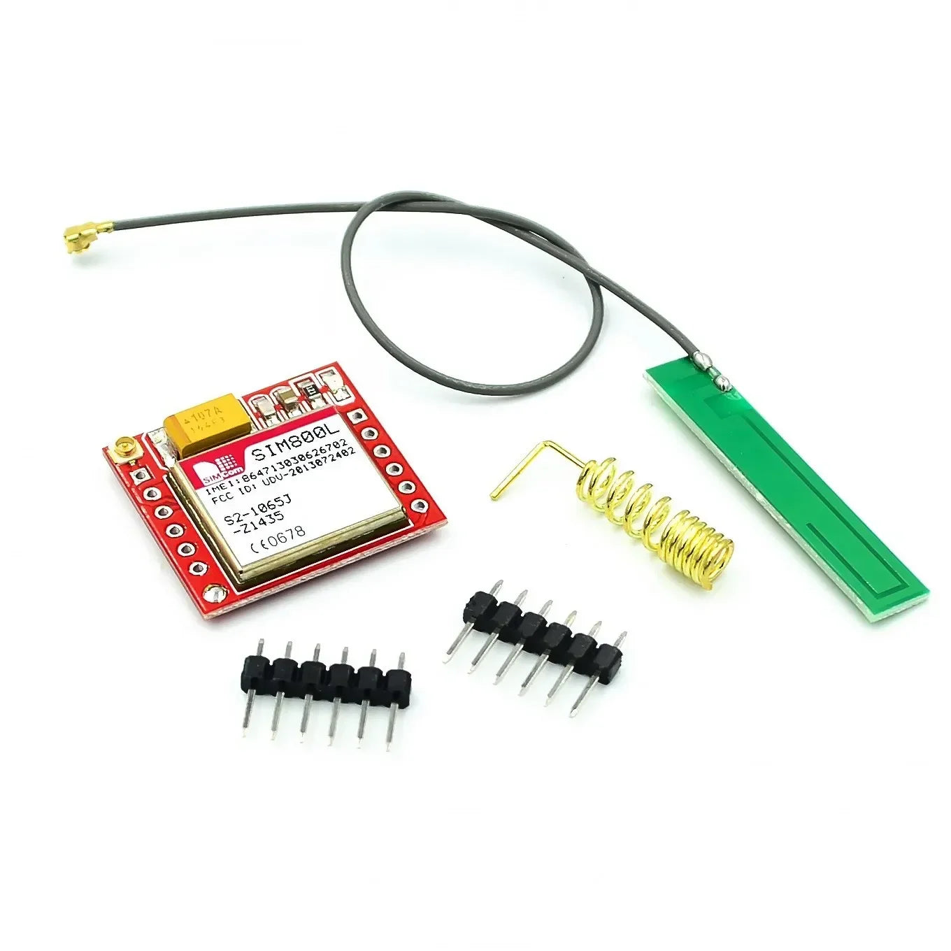 Módulo GSM/GPRS SIM800L (MicroSIM, Quad-Band, Serial TTL) Placa Core Pequeña
