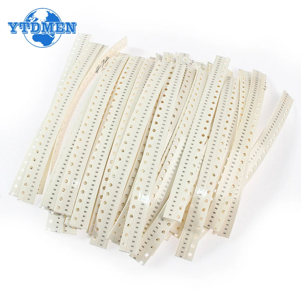 Kit Surtido Capacitores SMD (1pF-10uF, 50 Valores x 50 Unidades = 2500 Piezas, 0402/0603/0805)
