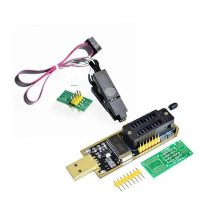 Kit Clip Test SOIC8/SOP8 para Programador USB CH341 EEPROM/Flash 93Cxx/25Cxx/24Cxx