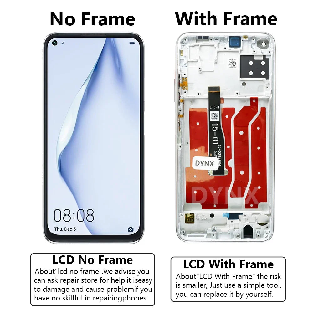 LCD For Huawei P40 Lite JNY-LX1 LCD 10 Touch Screen Replacement For Nova 7i JNY-LX2 P 40 Lite LCD Screen Nova 6 SE Display
